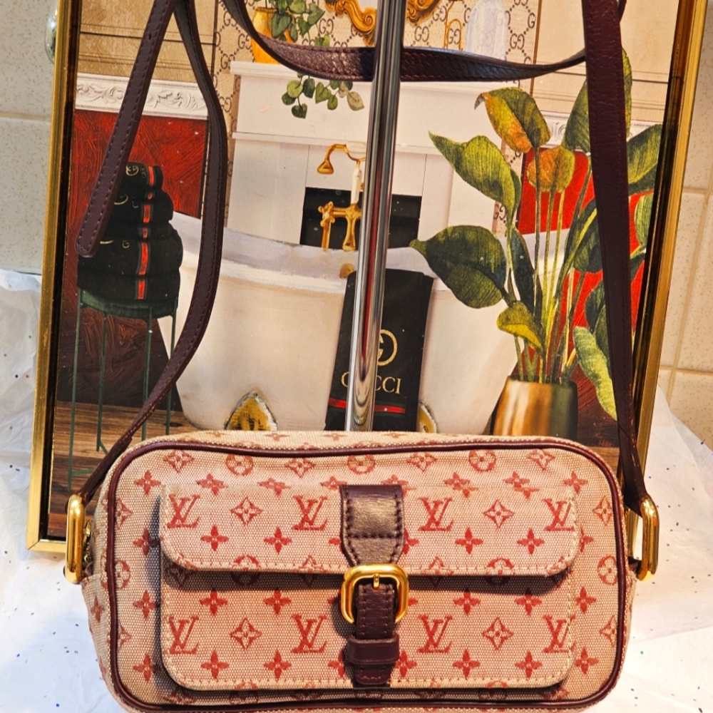 Louis Vuitton Brown & Red Mini Lyn Juilette Crossbody Bag